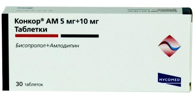 Конкор АМ таб.п/о 5мг+10мг N30 (Р)