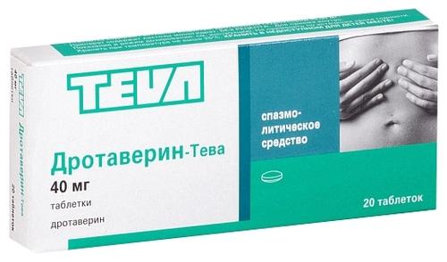 Дротаверин-Тева таб. 40мг N20 (Р)#