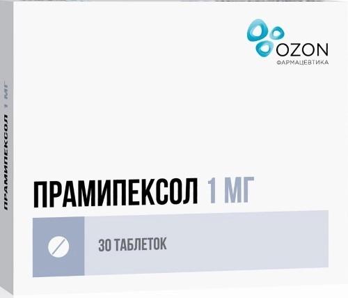 Прамипексол таб. 1мг N30 (Р) Озон#