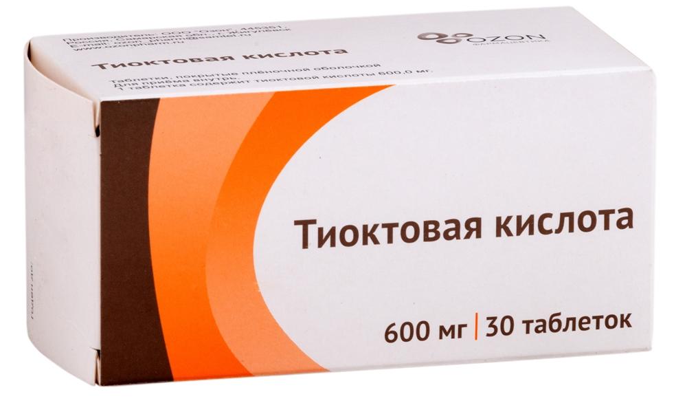Тиоктовая к-та таб. 600мг N 30 (Р) Озон#