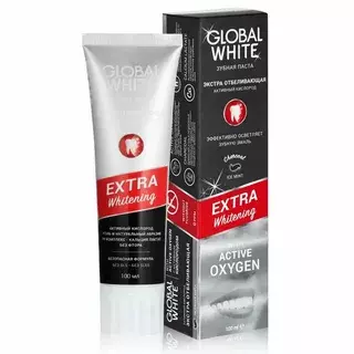 Зубная паста Global White Extra Whitening (экстра отбеливание) 100 мл