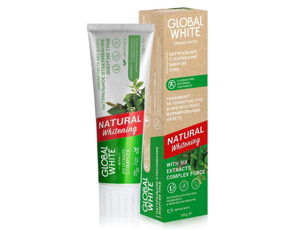Зубная паста Global White Natural Whitening (Энергия Трав) 100 мл
