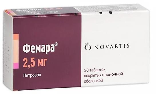 Фемара таб. п/о 2.5мг N30 (10х3)