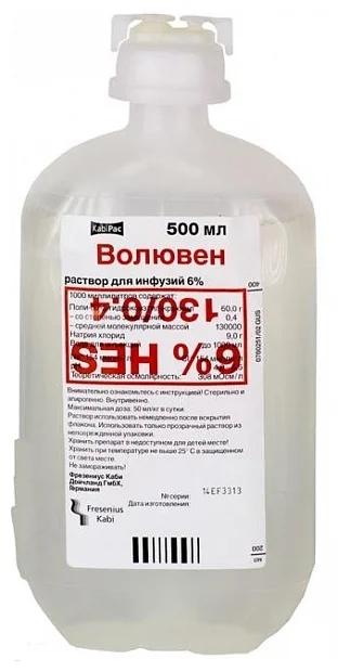 Волювен р-р д/инф. 6% 500мл N10 (Р)#