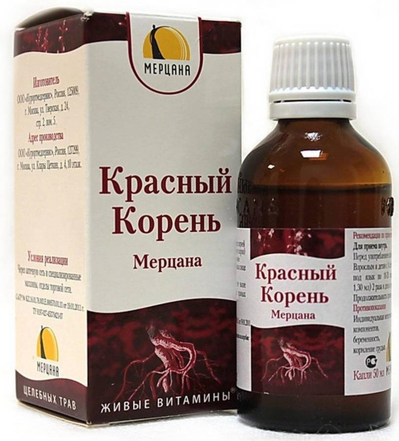 Красный корень капли 50мл Мерцана (Р) (ПТ)