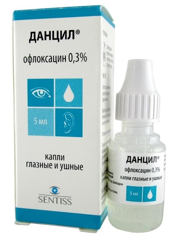 Данцил капли глаз./ушн. 0.3% 5мл (Р)#