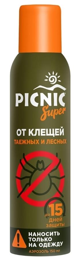 Picnic Super Аэрозоль от клещей 150мл (Р)