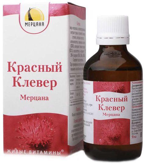 Красный клевер капли 50мл Мерцана (Р) (ПТ)