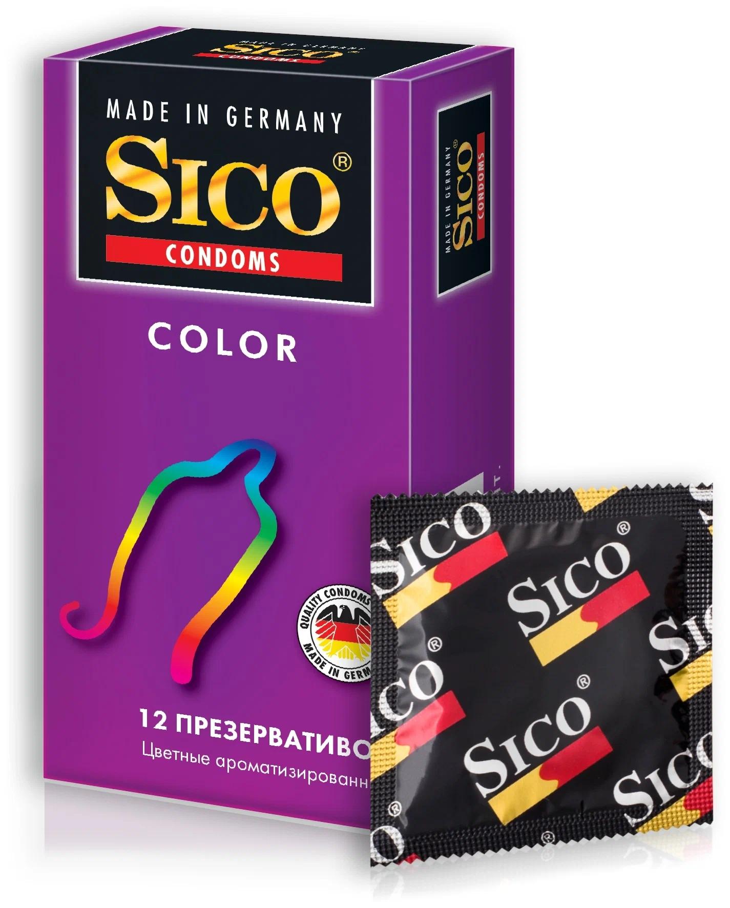 Презерв.Sico Сolor Цветные аром. N12