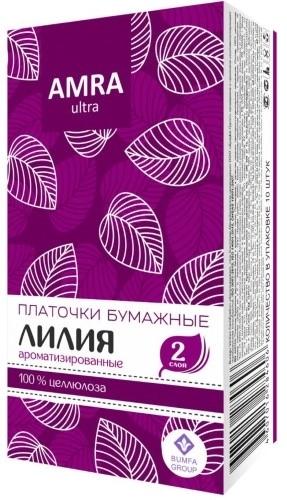 Платочки бум. Amra аром. лилии N10х10 (Р)