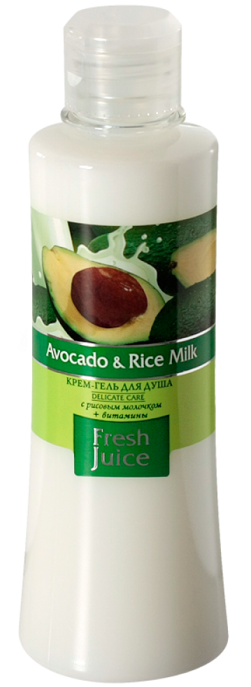 Fresh Juice Крем-гель для душа Avocado&Rice milk 300 мл