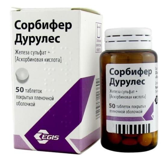 Сорбифер дурулес 320+60мг N50 (Р)