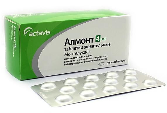 Монтеласт таб. жевательные 4мг №98