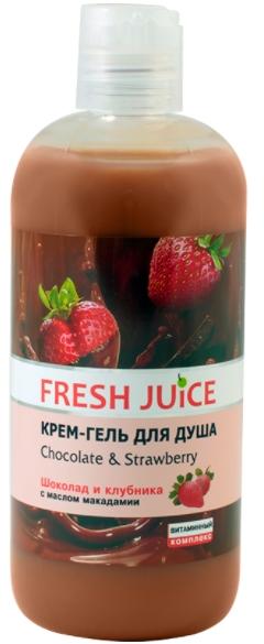 Fresh Juice Крем-гель для душа Chocolate & Strawberry (Шоколад-Клубника) 500 мл