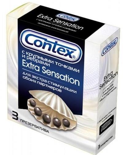 Презерв.Contex N 12 Extra Sensation (с круп.пупырыш.и ребрами) (Р)