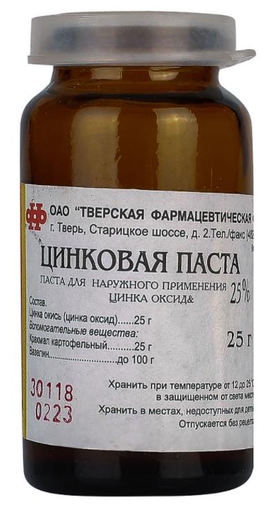 Паста цинковая 25г банка (Р) Тверь
