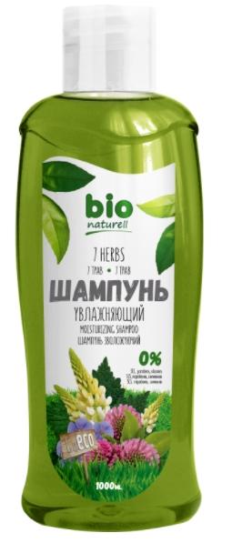 BioNat Шамп. 7 трав увлажн.1л д/всех типов
