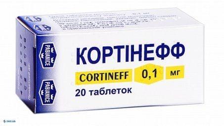 Кортинефф таб. 0,1 мг: 20 шт.