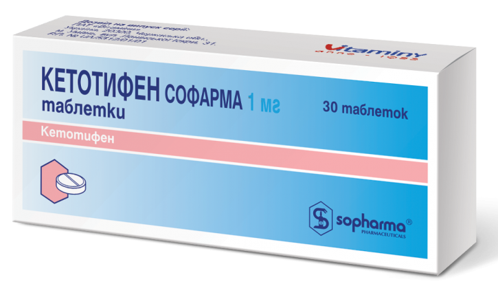Кетотифен-Софарма таб. 1мг N30 (Р)