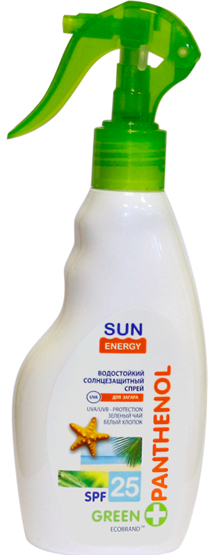 Пантенол Green Спрей для загара SPF25 200мл