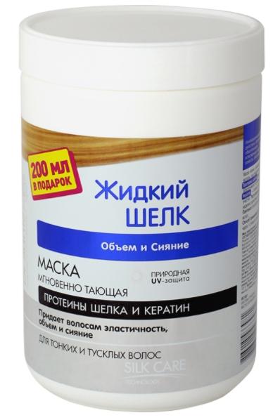 Dr. Sante Жидкий Шелк Маска Объем и сияние для тонких и тусклых волос 1000 мл