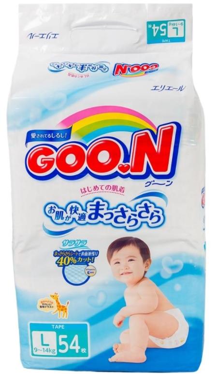 Подгузники GOO. N р.L (9-14кг): 54 шт.