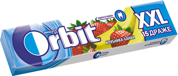 Жевательная резинка Orbit XXL Клубника-Банан 20,4 г