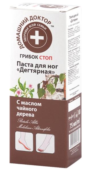 ДД Паста д/ног Дегтярная 75мл
