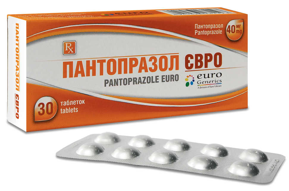 Пантопразол Евро таб. 40 мг: 30 шт.