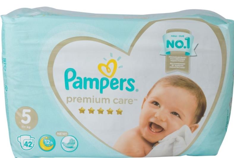Подгузники Pampers Premium Care р. 5 (11+кг): 42 шт.