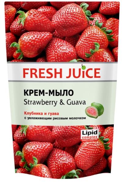 FJ Кр.-мыло Клубника&Гуава 460мл (дой-пак)
