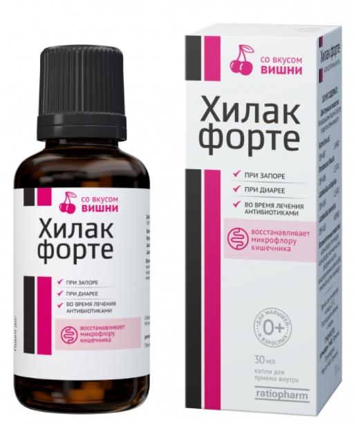 Хилак форте капли 30мл (вишня) (Р)
