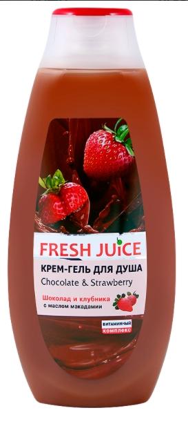 Fresh Juice Крем-гель для душа Chocolate&Strawberry 400 мл