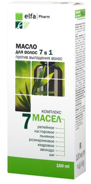 ElfPharm Масло д/волос 7в1 100мл 7 масел пр/выпад.