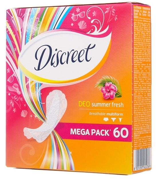 Прокладки ежедневные Discreet Deo Summer Fresh Multiform: 60 шт.