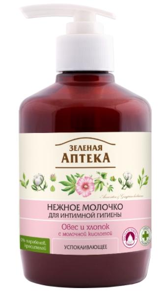 ЗА Нежное молочко д/инт.гиг. 370мл Овес и хлопок