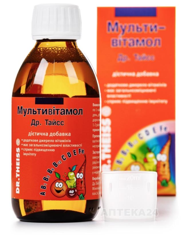 Доктор Тайсс Мультивитамол раствор 200 мл