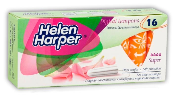 Тампоны Helen Harper Super без аппликатора №16