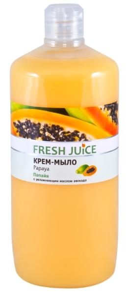 Fresh Juice Крем-мыло с увлажняющим молочком авокадо Papaya (Папайя) 1000 мл