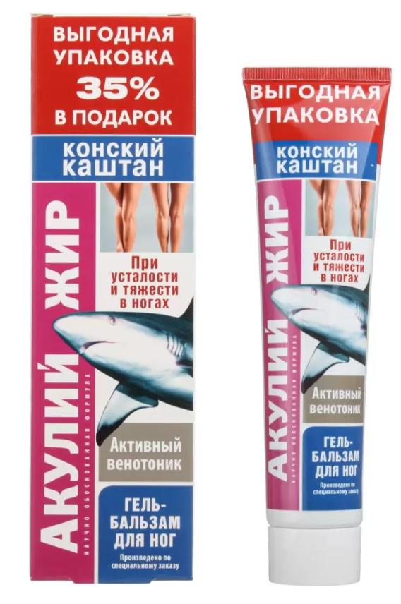Гель-бал. АкулЖир д/ног 125мл с конским каштаном (Р)