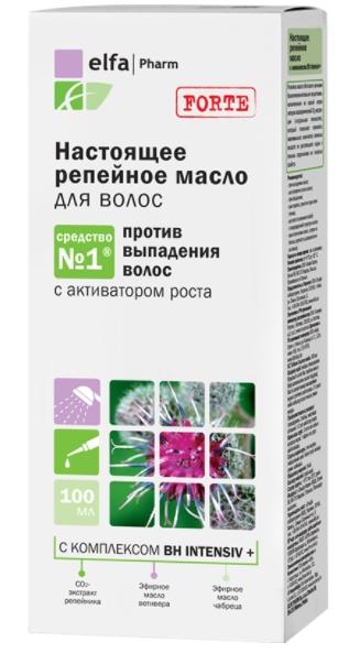 Elfa Pharm Настоящее репейное масло для волос против выпадения 100 мл