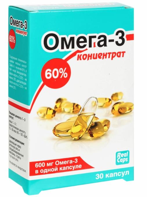 Омега-3 концентрат 60% капс. 1000мг №30