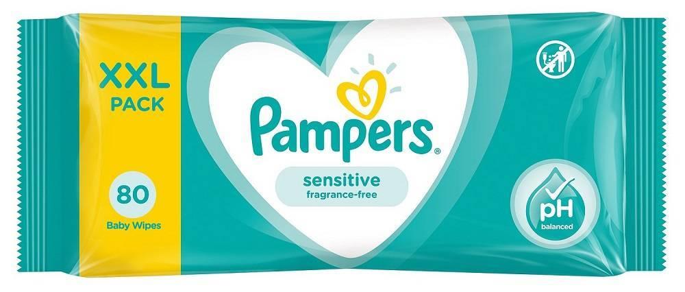 Салфетка влажная детская Pampers Sensitive №80