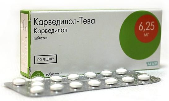 Карведилол-Тева 6.25мг N30 (Р)#