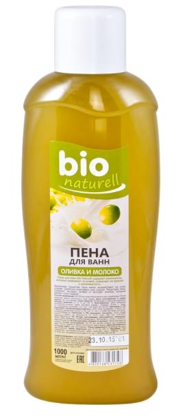 BioNat Пена для ванн Оливка и молоко 1 л