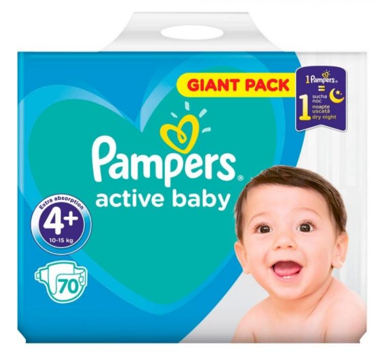 Подг.Pamp. ActBaby Dry 4 (9-14) N70 (Р)