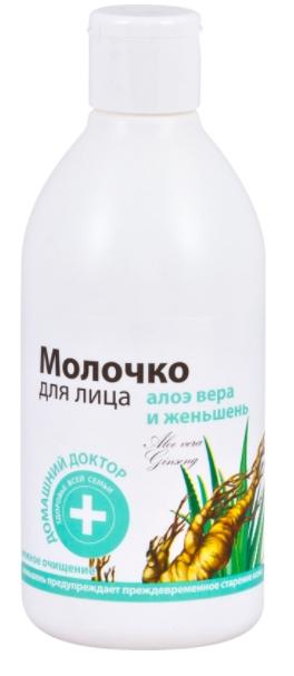 Домашний Доктор Молочко Алоэ вера и женьшень 300 мл