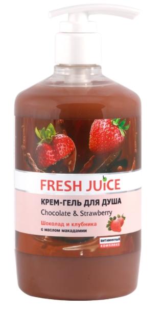 Fresh Juice Крем-гель для душа Chocolate & Strawberry (Шоколад-Клубника) 750 мл