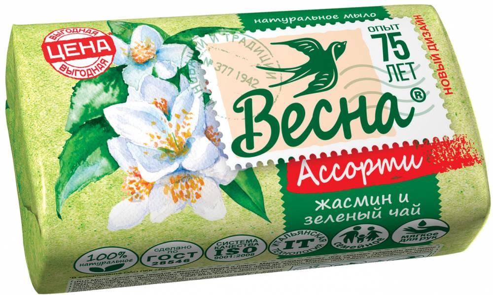 Весна Мыло туалетное Жасмин и Зеленый чай 90 г