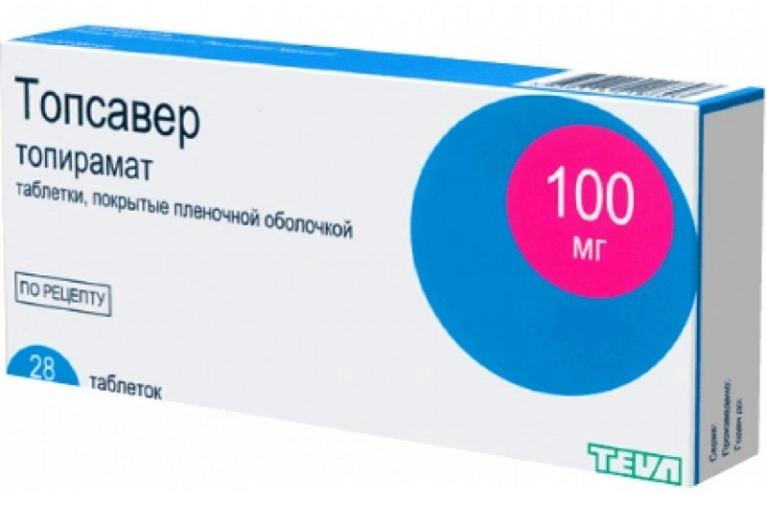 Топсавер таб. 100мг N28 (Р)(Топирамат)#